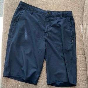 O’Neill Hybrid Shorts, size 31, navy color.